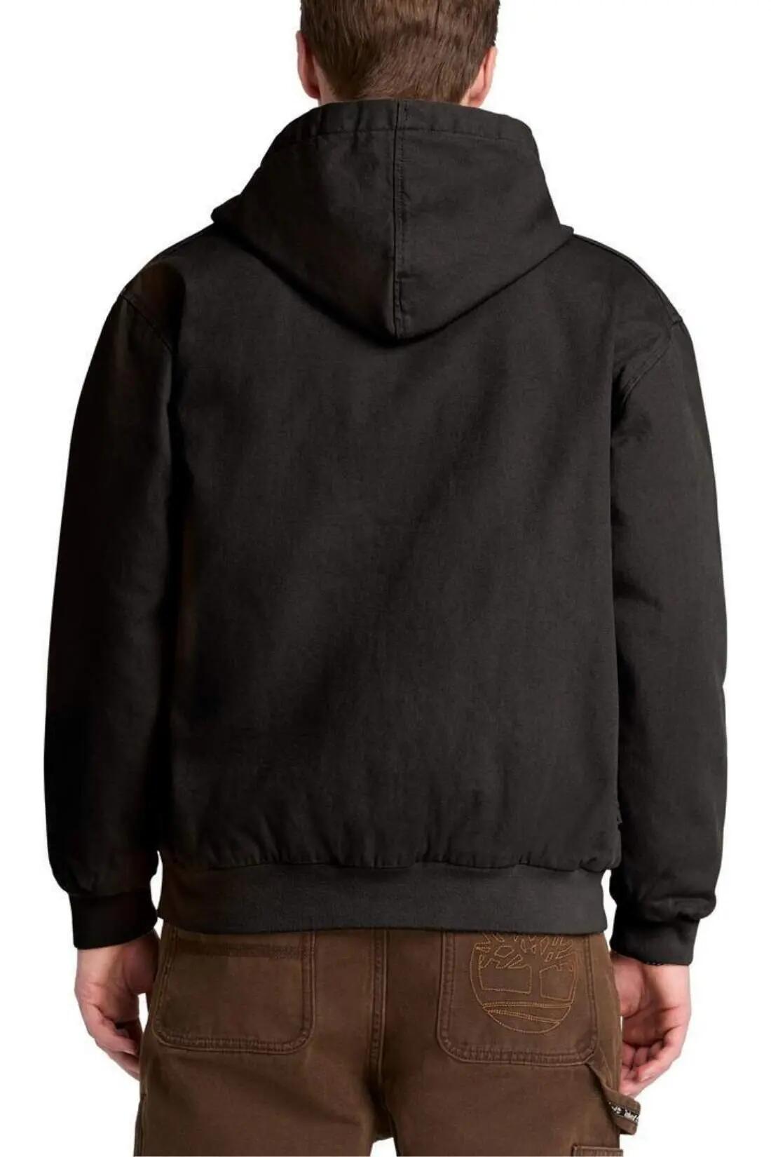 Men - sportswear - bomberjacke - regular fit, 100% Baumwolle - schwarz 3/4