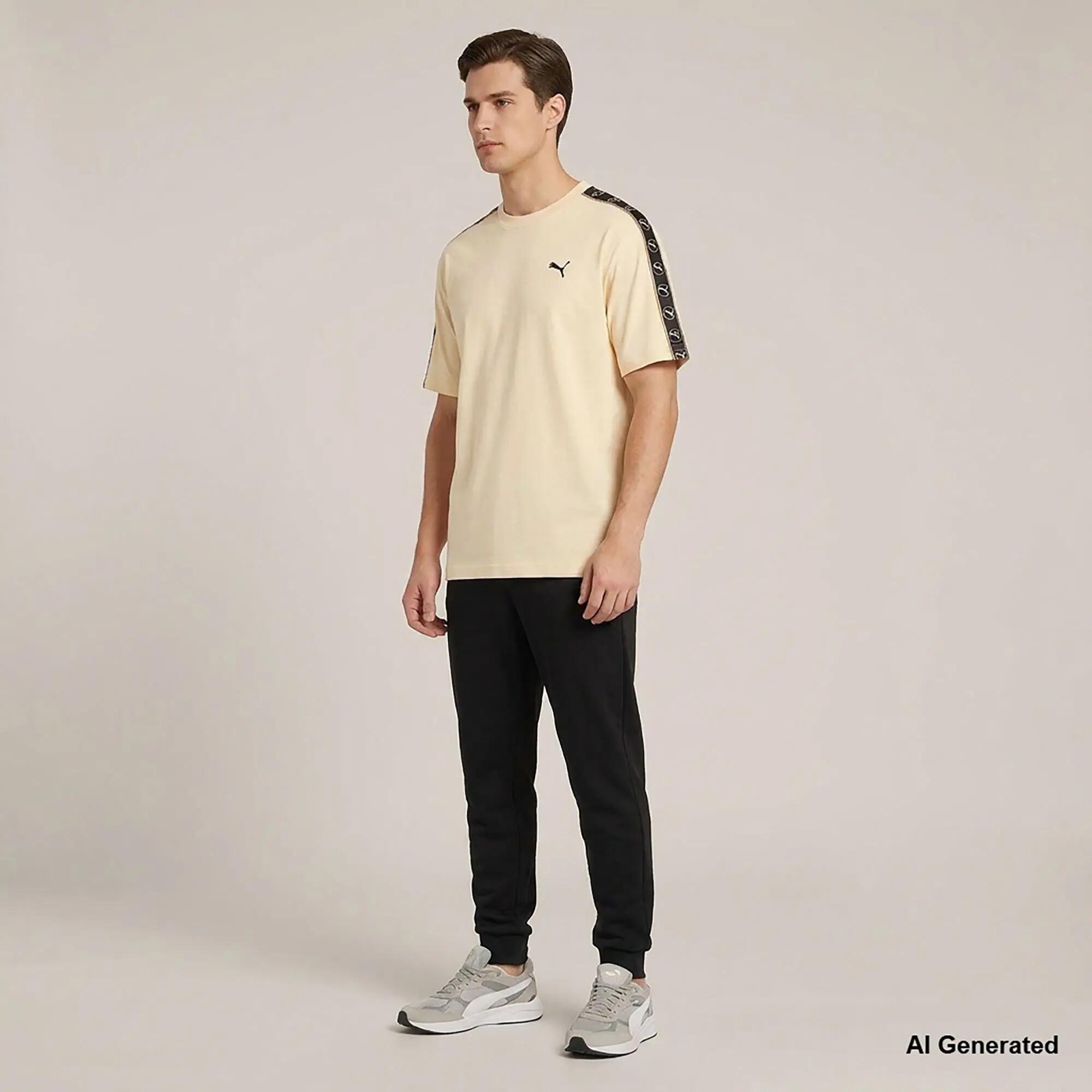 T-Shirt Puma Ess Elevated Tape Relaxed Tee Dorośli 4/5