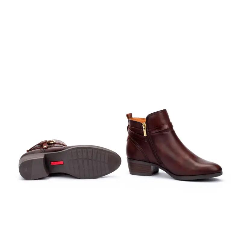 Flache Stiefeletten Damen Pikolinos W1u-8901 Braun 4/4