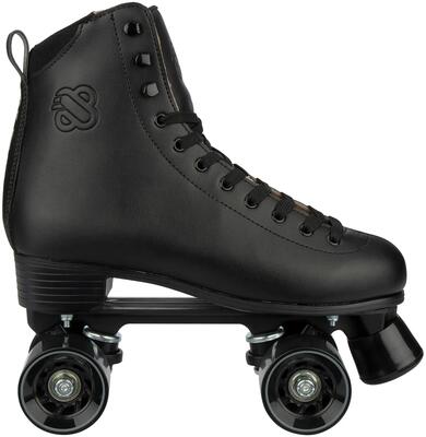 Rolschaatsen - rollerfitness - ramblin' roller - leer - zwart