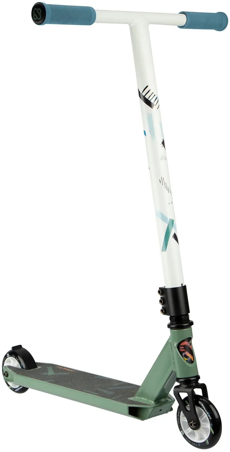 Trottinette - scooter - unisexe - aluminium, roues 85A - vert 2/4