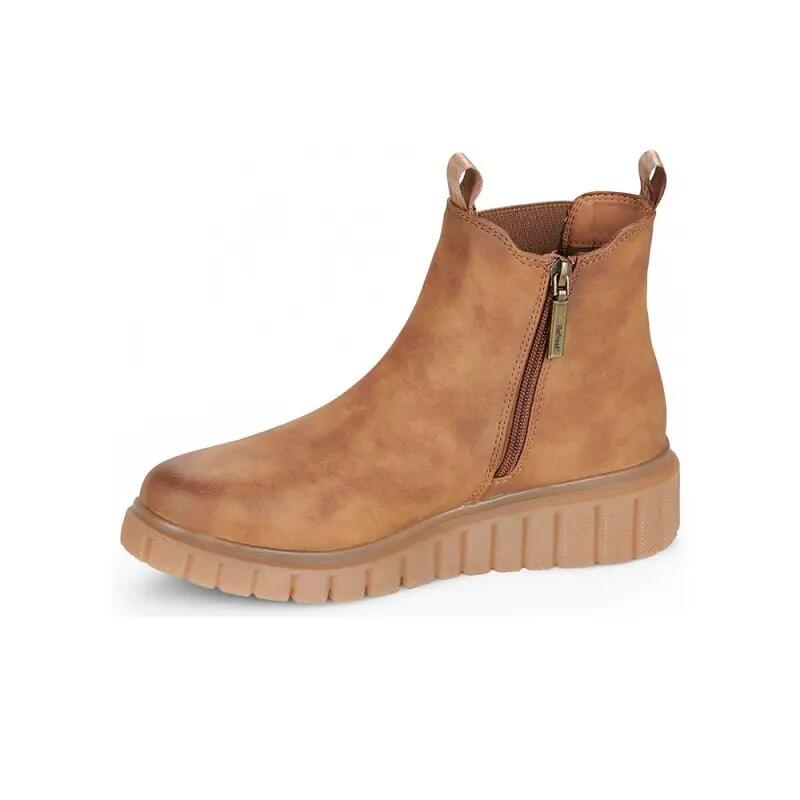 Botines Planos Mujer Refresh  Marrón 3/3