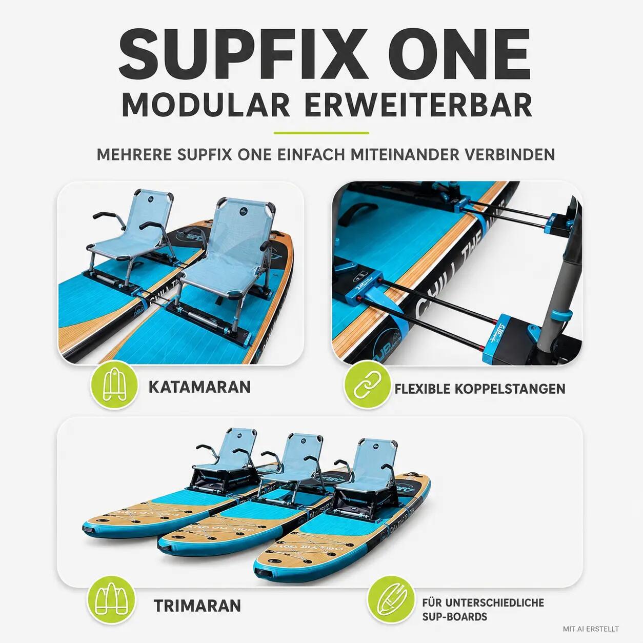 One – kit de unión para catamarán incluido 4/9