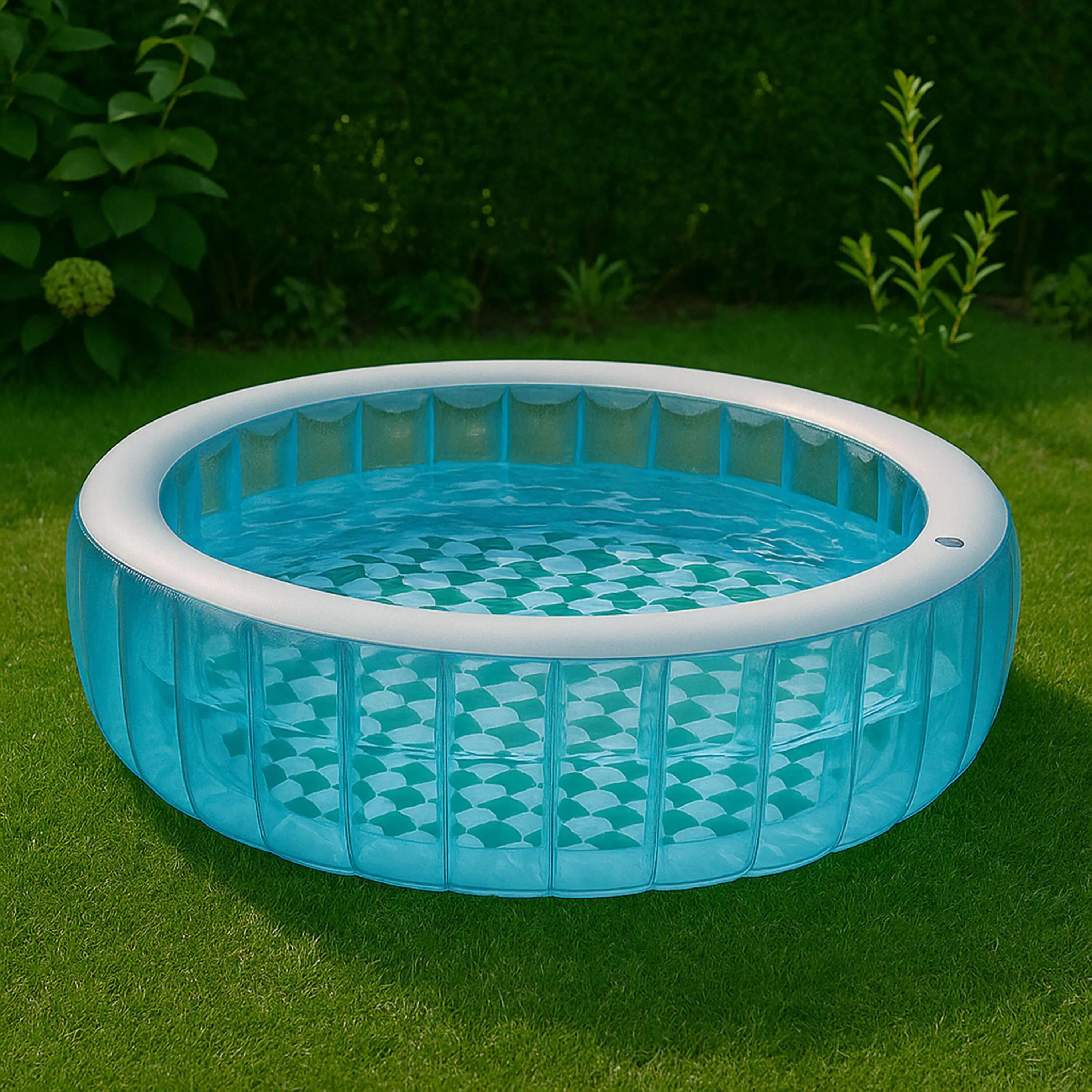 Planschbecken aufblasbar Familienpool rund - 150x150x46cm, 337 L 2/6