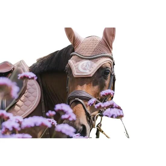 Bonnet anti-mouches pour cheval Kentucky Wellington 3D Logo