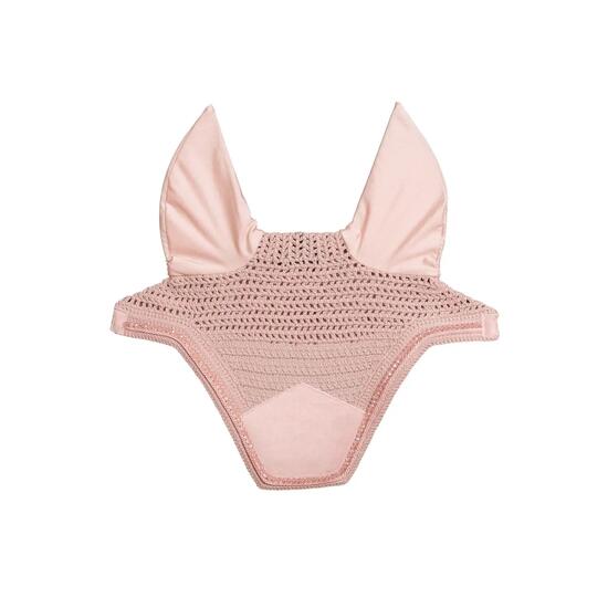 Bonnet anti-mouche Wellington soundless velvet pearls rose tendre