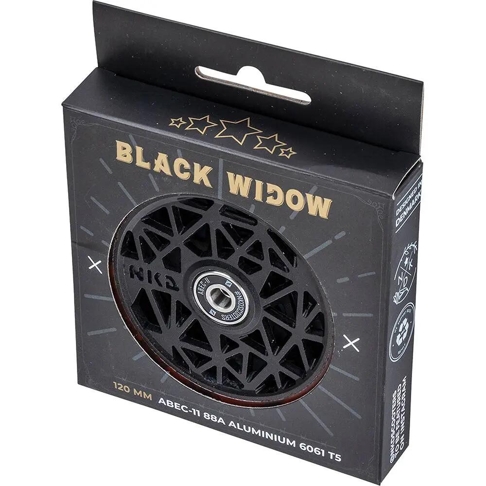 NKD 120mm Stuntstep Wiel Black Widow Blue & Black Mix 3/4