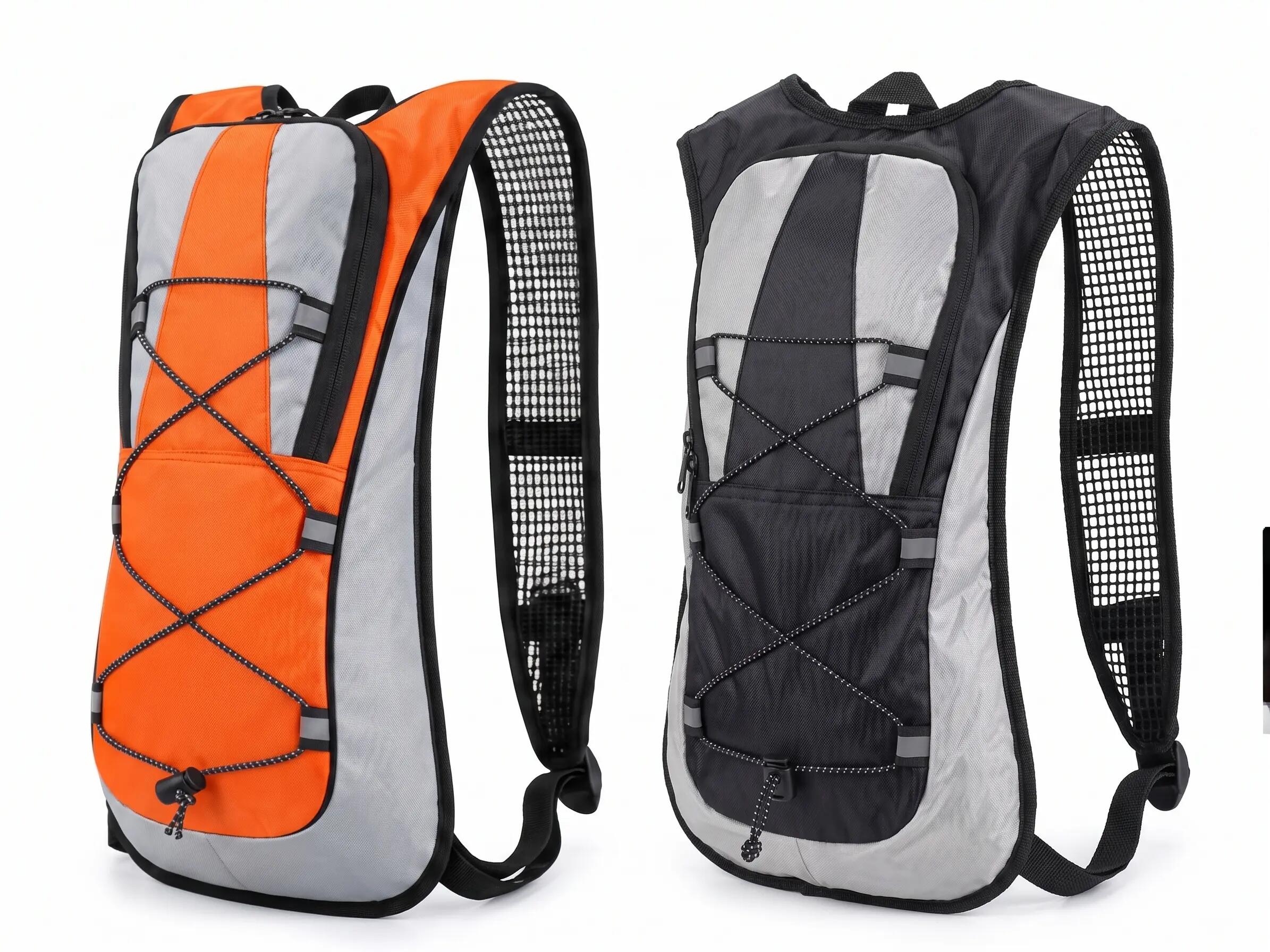 Mochila com bolsa de água de 2 litros preta 10/10
