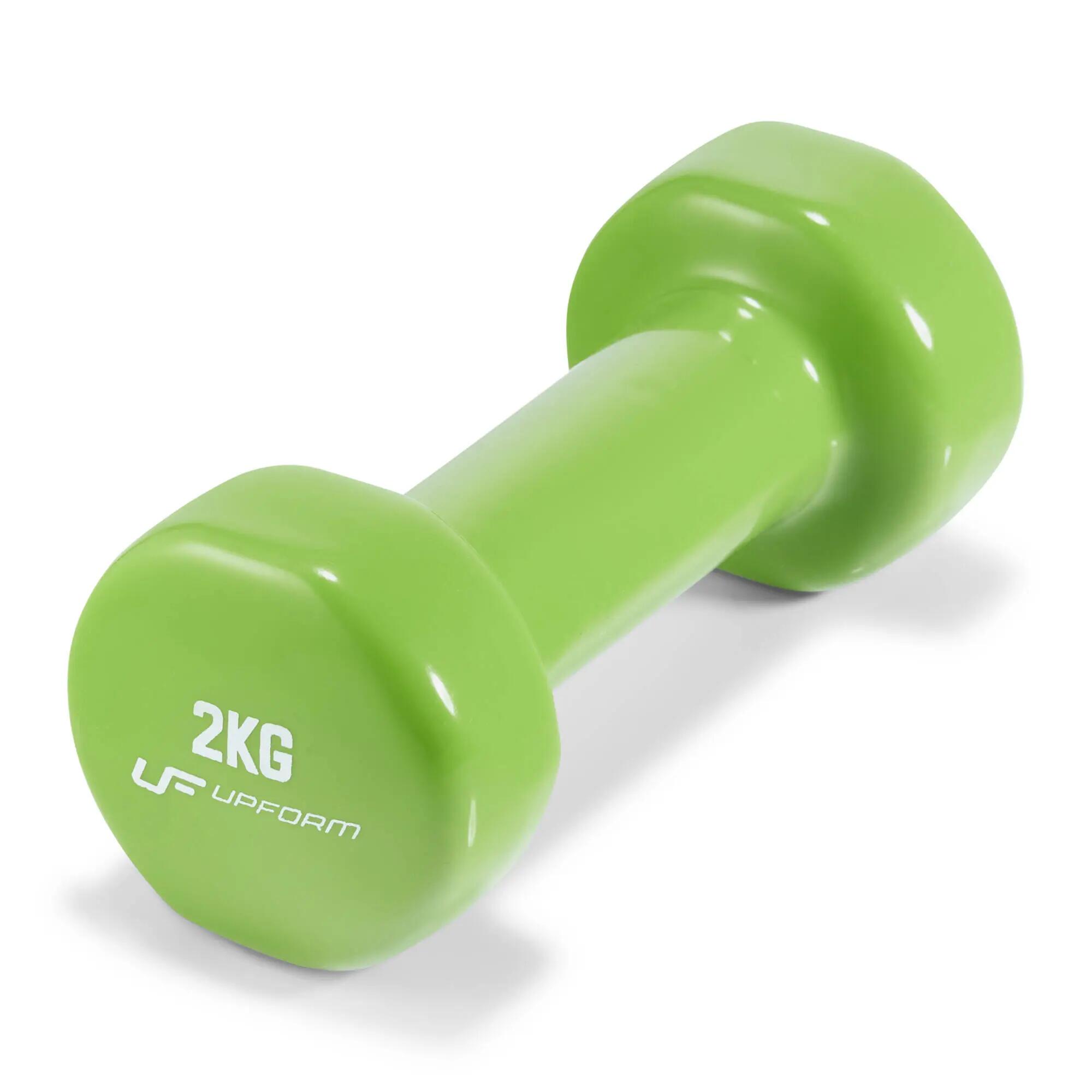 Zestaw hantli fitness winylowych 12 kg ze stojakiem - UpForm 4/10
