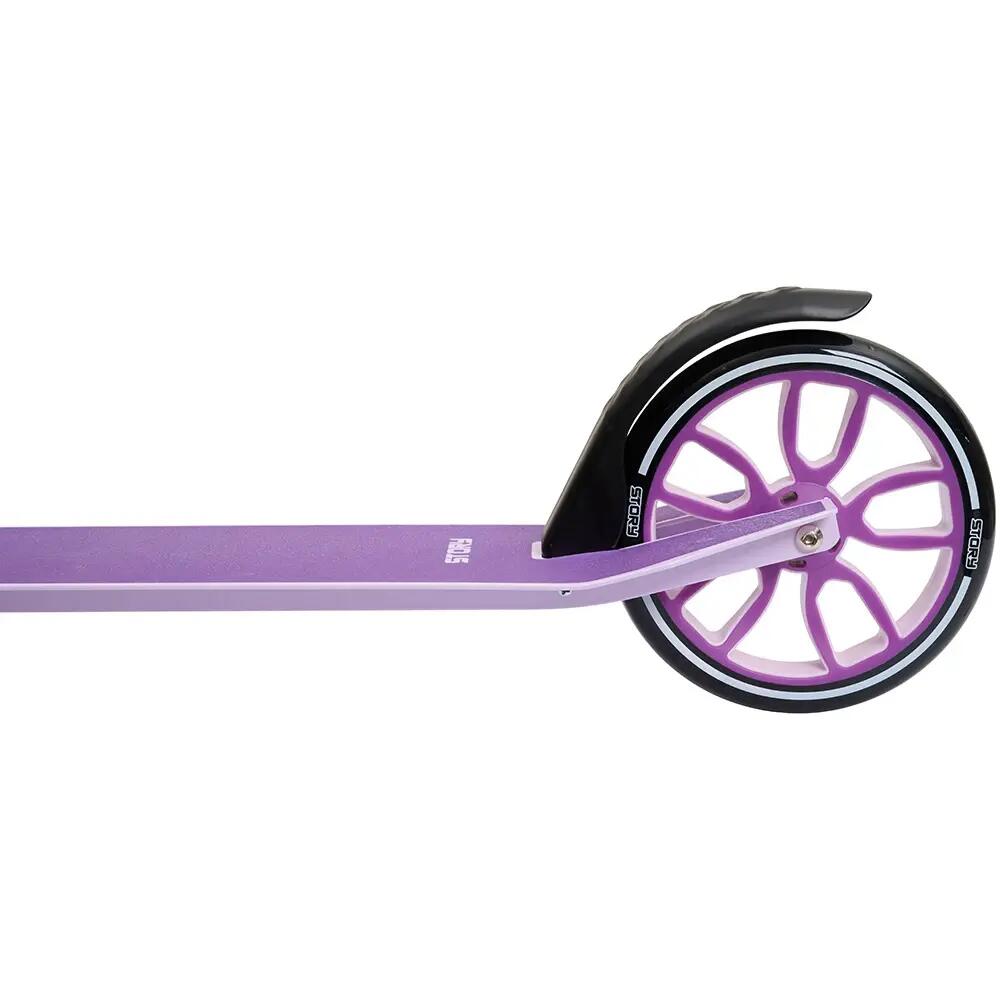 Trottinette - scooter - unisexe - grandes roues, suspension - violet 3/4