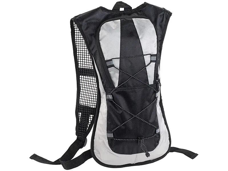 Mochila com bolsa de água de 2 litros preta 6/10