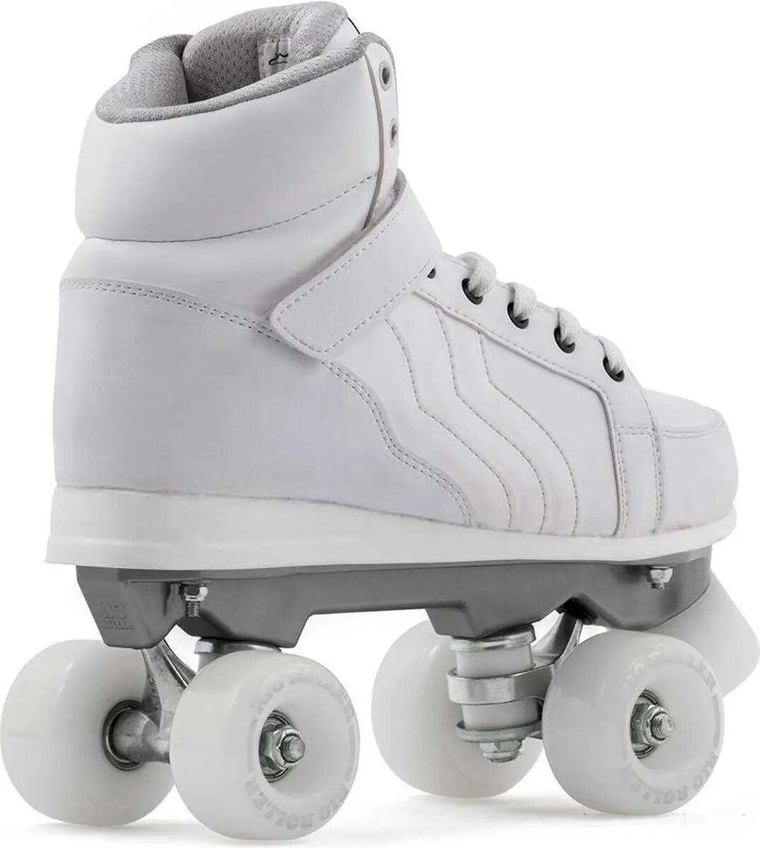 Unisex - roller - rollschuhe - schnürung, bremse - rio - weiß 3/4