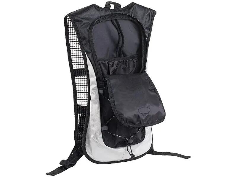 Mochila com bolsa de água de 2 litros preta 5/10
