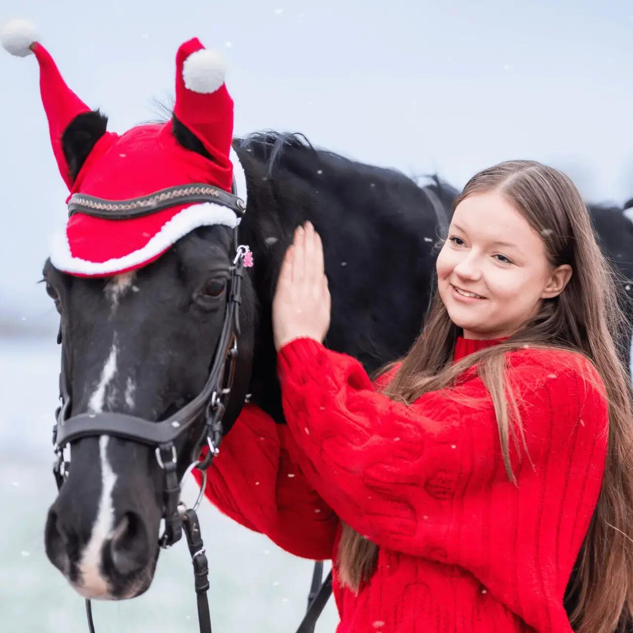 Cappello per cavallo con pompon York 4/4