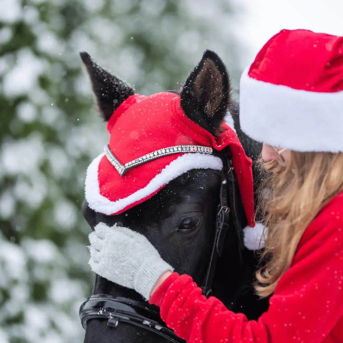 Cappello per cavallo con pompon York 3/4