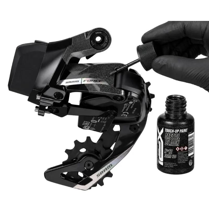 Peinture de retouche vélo N°12 noir brillant SRAM Force AXS 12V 10 ml 2/2