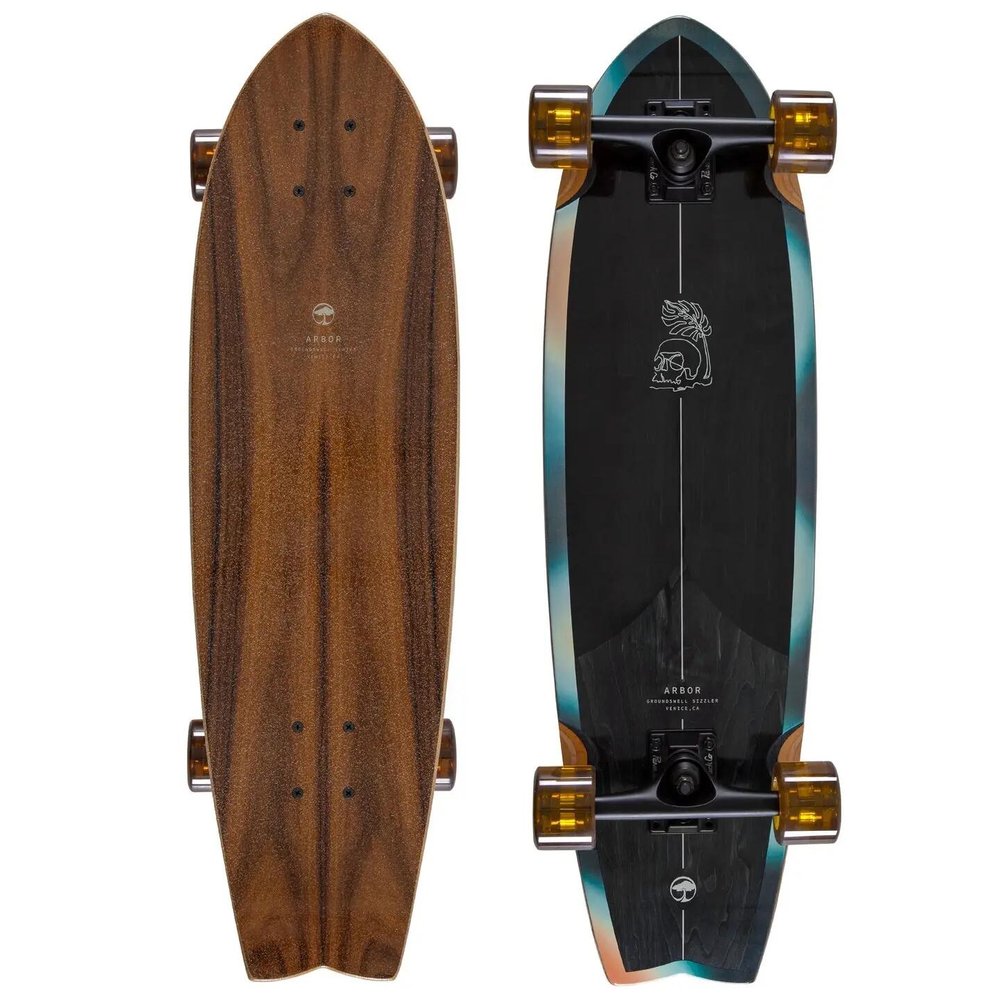 Cruiser - skateboard - wendig, robust - groundswell sizzler - schwarz 4/4