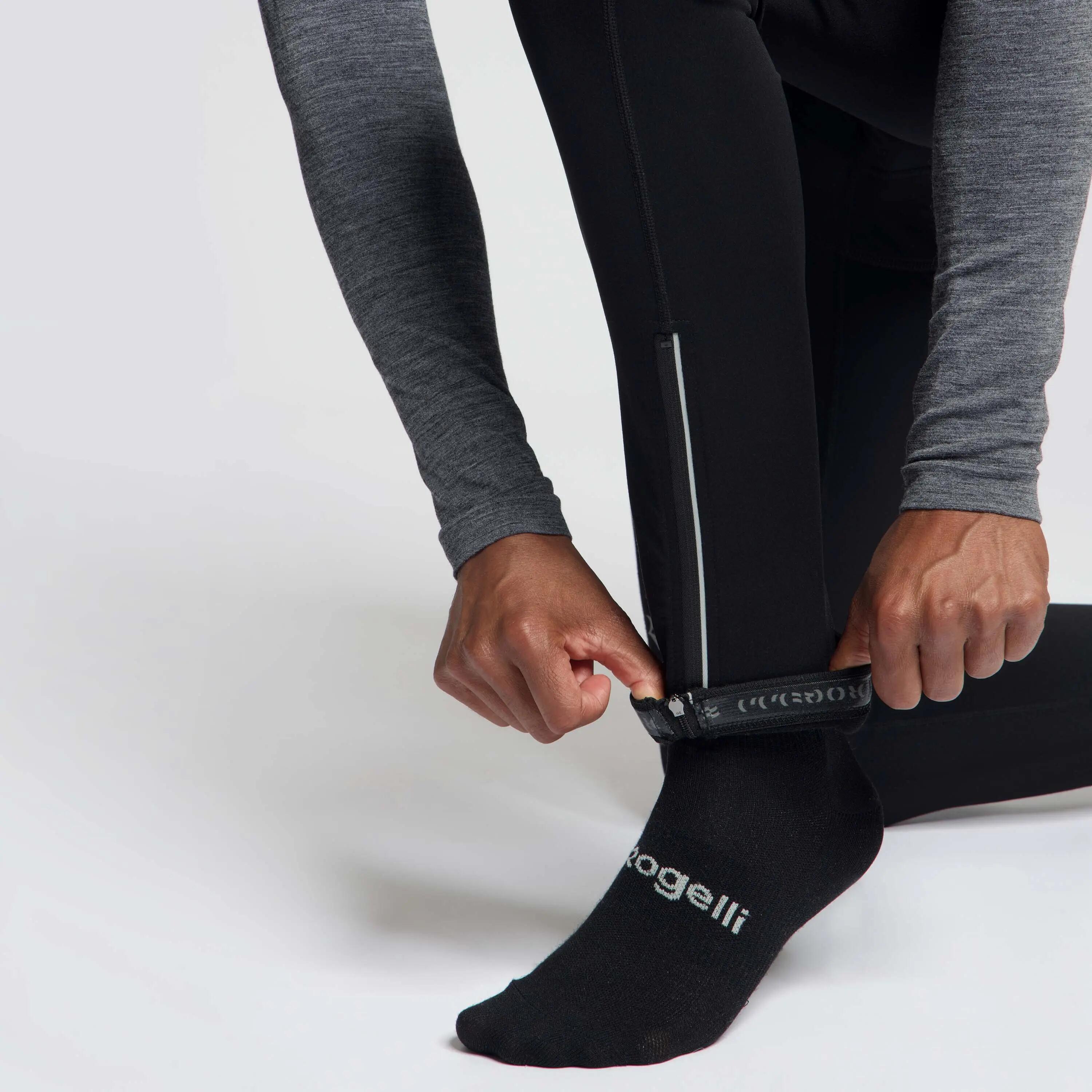 Men's Long Cycling Tights Core Black 8/8