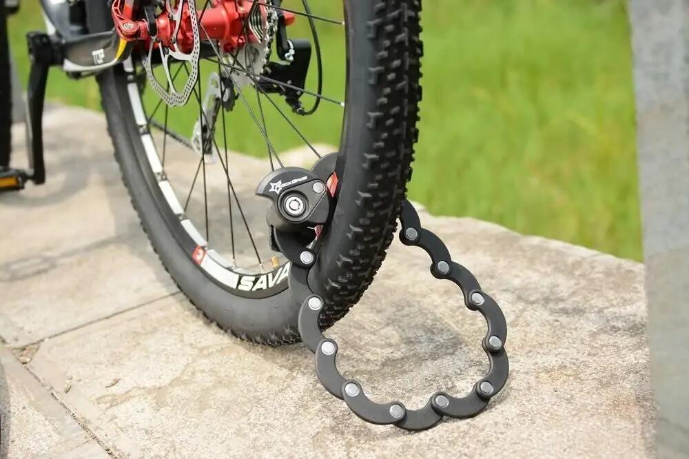 ROCKBROS Antivol pliable pour vélo avec support 70 cm 5/7