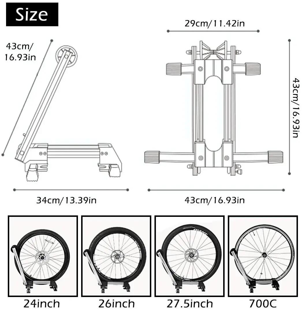 ROCKBROS Hinterradständer faltbar aus Aluminium 2/7