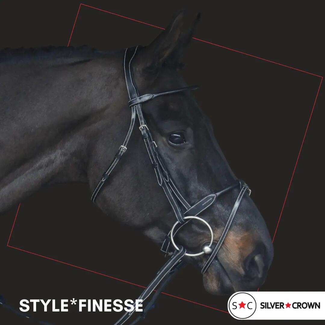 Bridon équitation pour cheval Silver Crown Style* Finesse 2/2