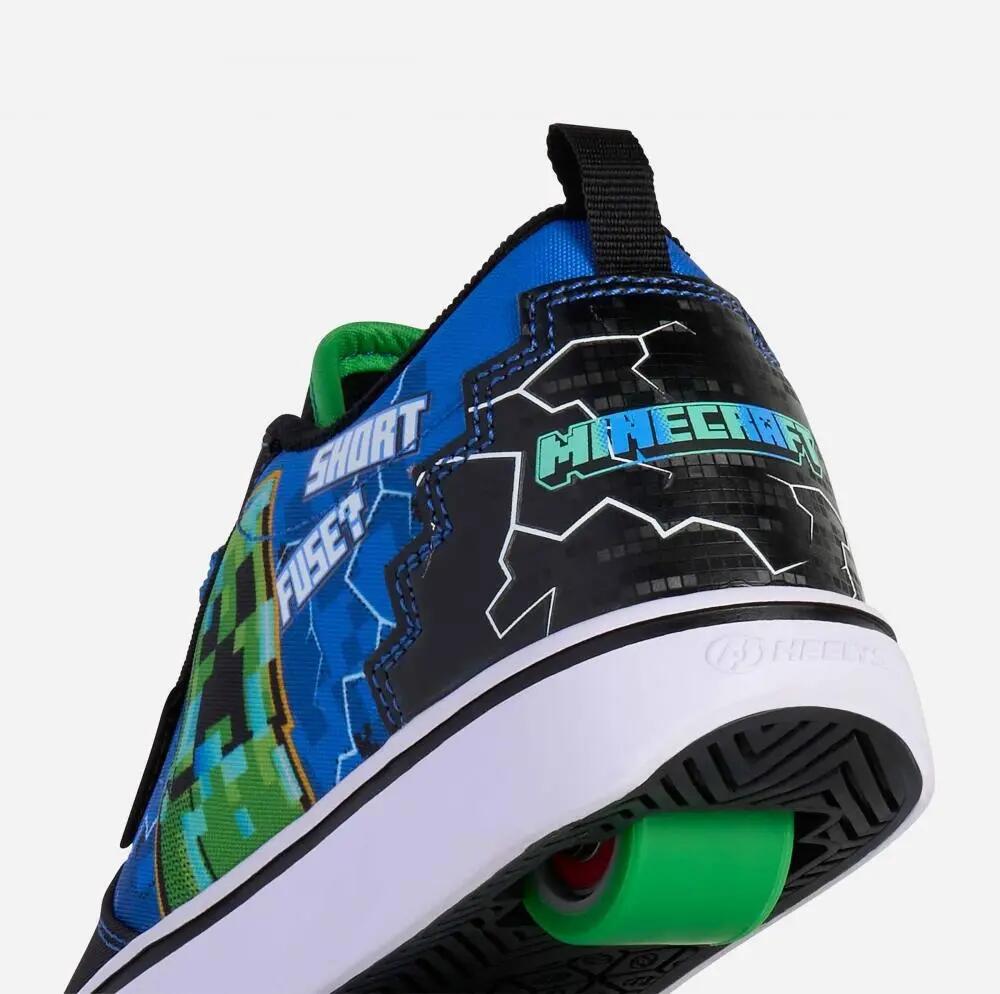 Baskets - roller - pro 20 - roulette amovible - noir/bleu/vert 3/4
