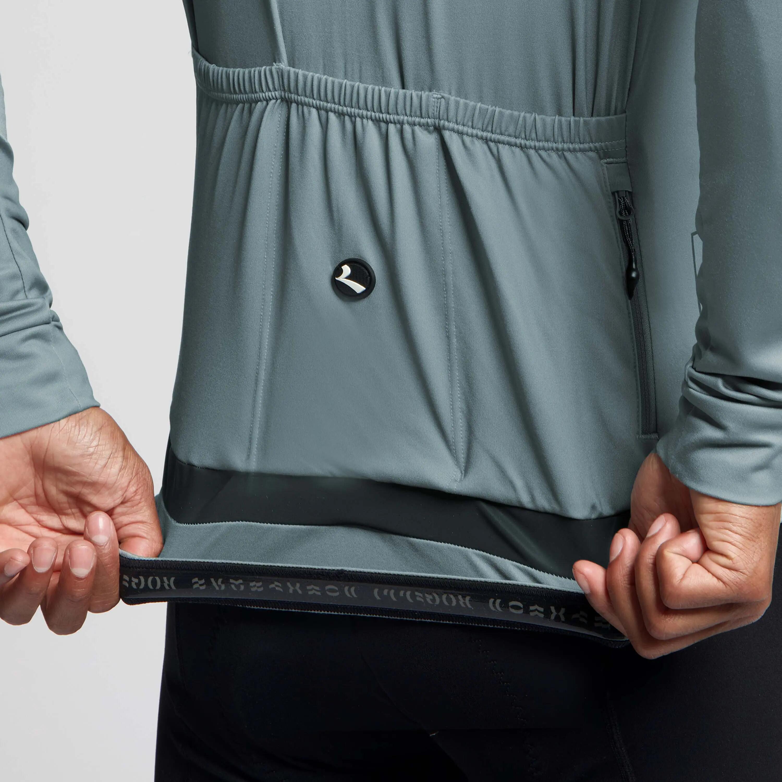 Fietsshirt Heren Essential II Lange Mouwen Grijs 8/8