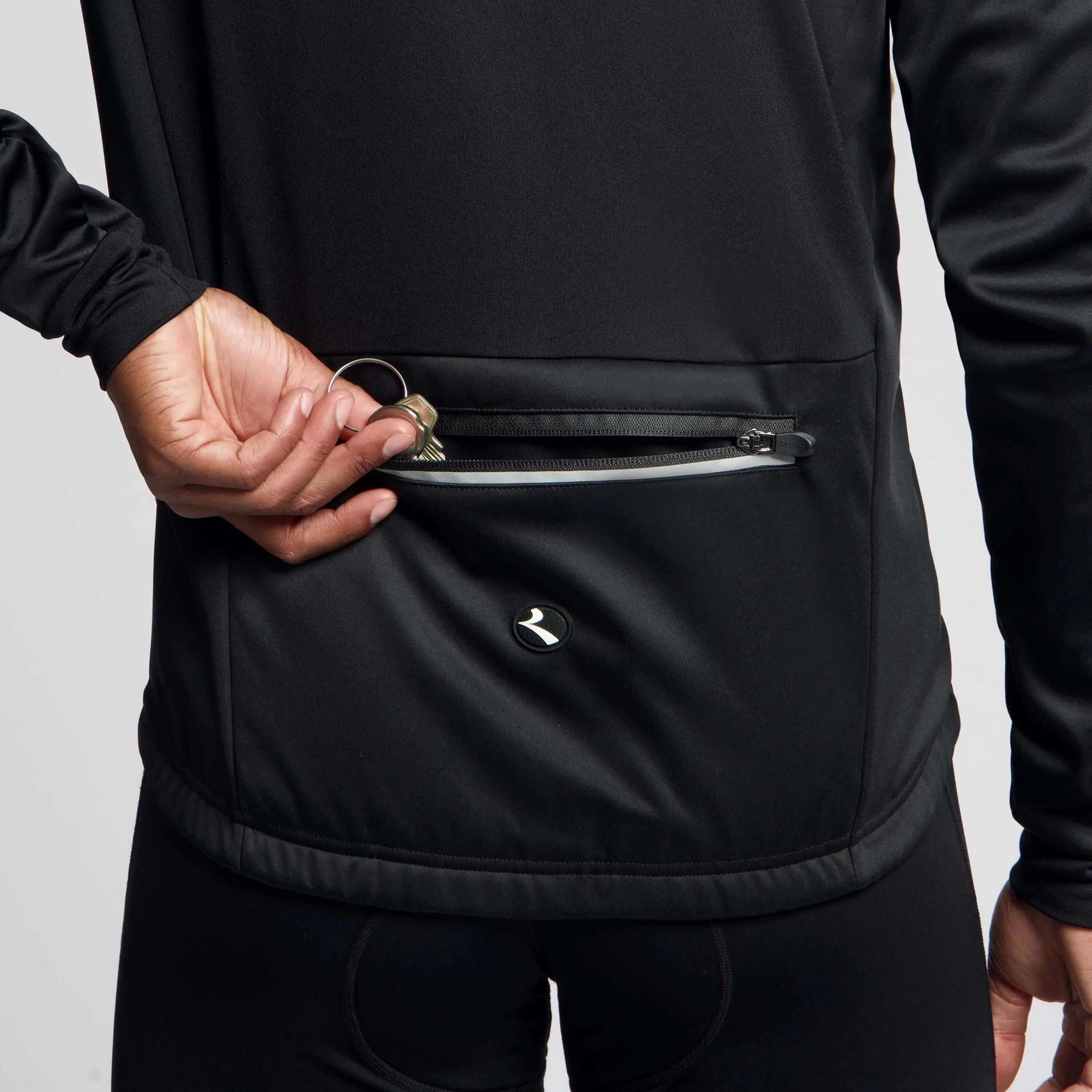 Veste Vélo Hiver Homme Veste de Cyclisme Core Noir 8/8