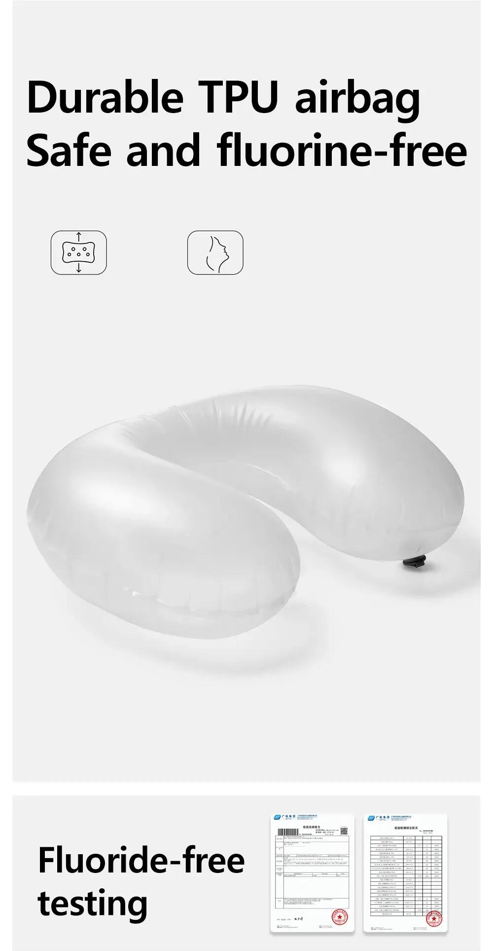 Light Cloud – ultraleichtes aufblasbares Nackenkissen von Naturehike 5/6