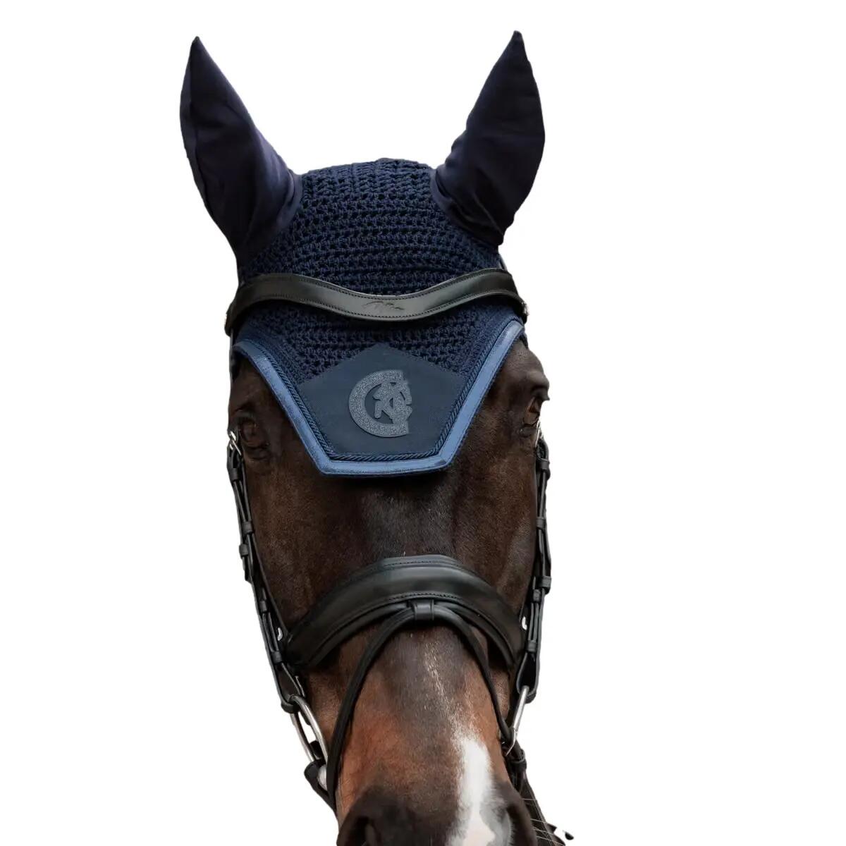 Cappuccio corto per cavallo anti-rumore Kentucky Horsewear Wellington Glitter Sp 2/3