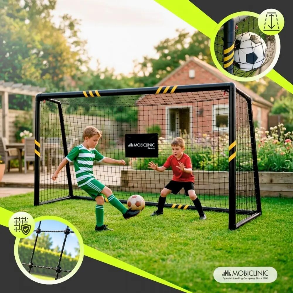 Porta da calcio Protezioni imbottite Rete in acciaio da 4,5×4,5 cm 5/7