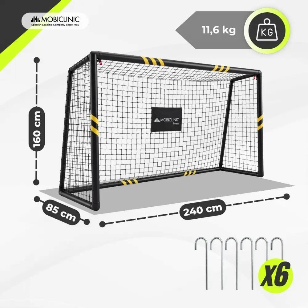 Porta da calcio Protezioni imbottite Rete in acciaio da 4,5×4,5 cm 2/7