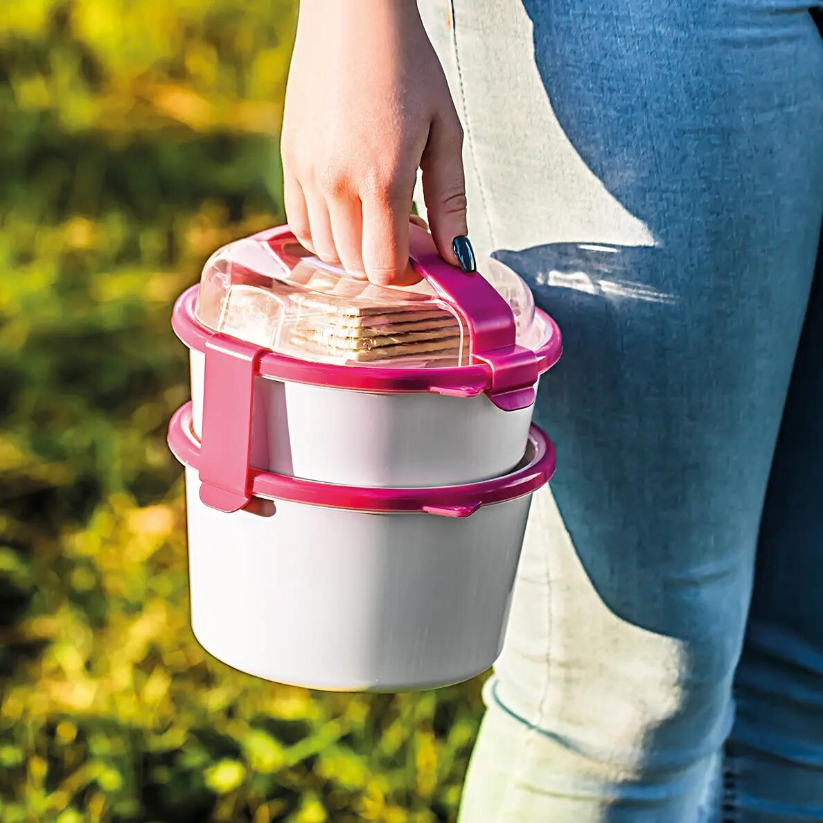 Obědový set Omada Sanaliving Box Set Fucsia 4/7