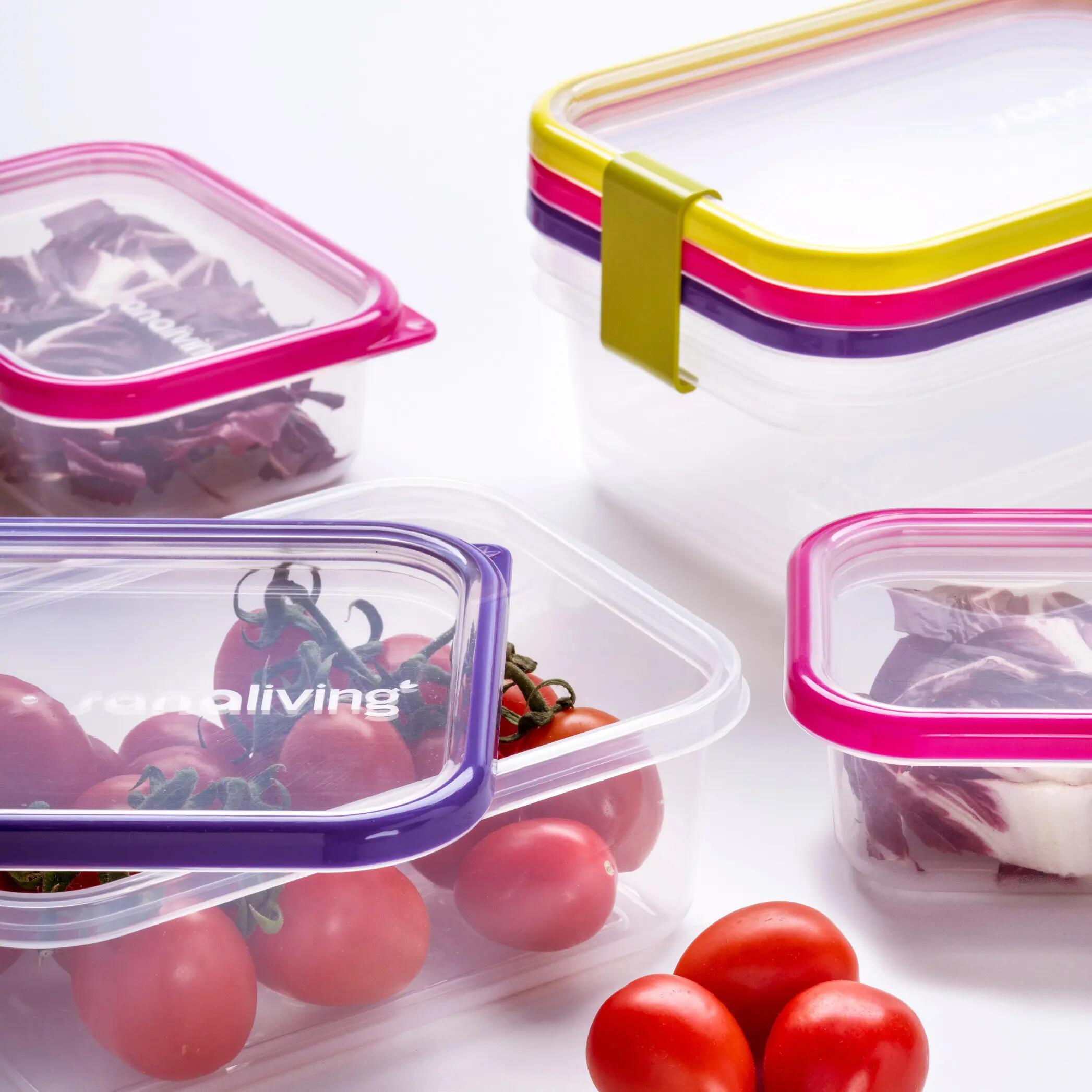 Set plastových dóz, Omada Sanaliving Box Set 3x 24x16,5x5cm/1L 3/6