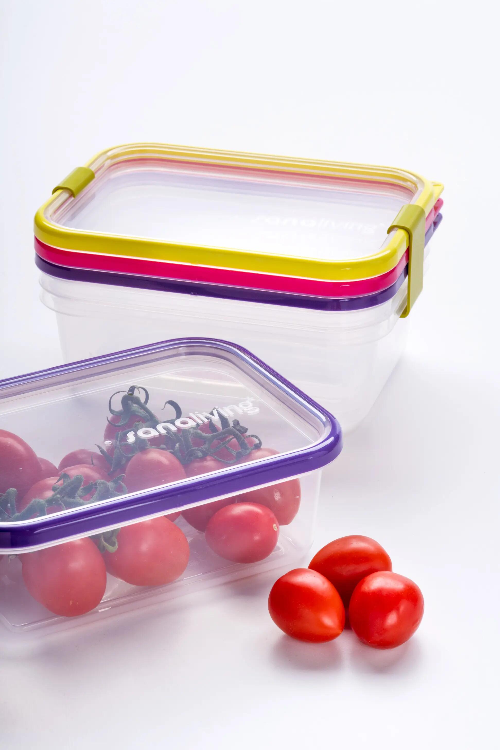 Set plastových dóz, Omada Sanaliving Box Set 3x 19x14x13,5cm/2,1L 3/6