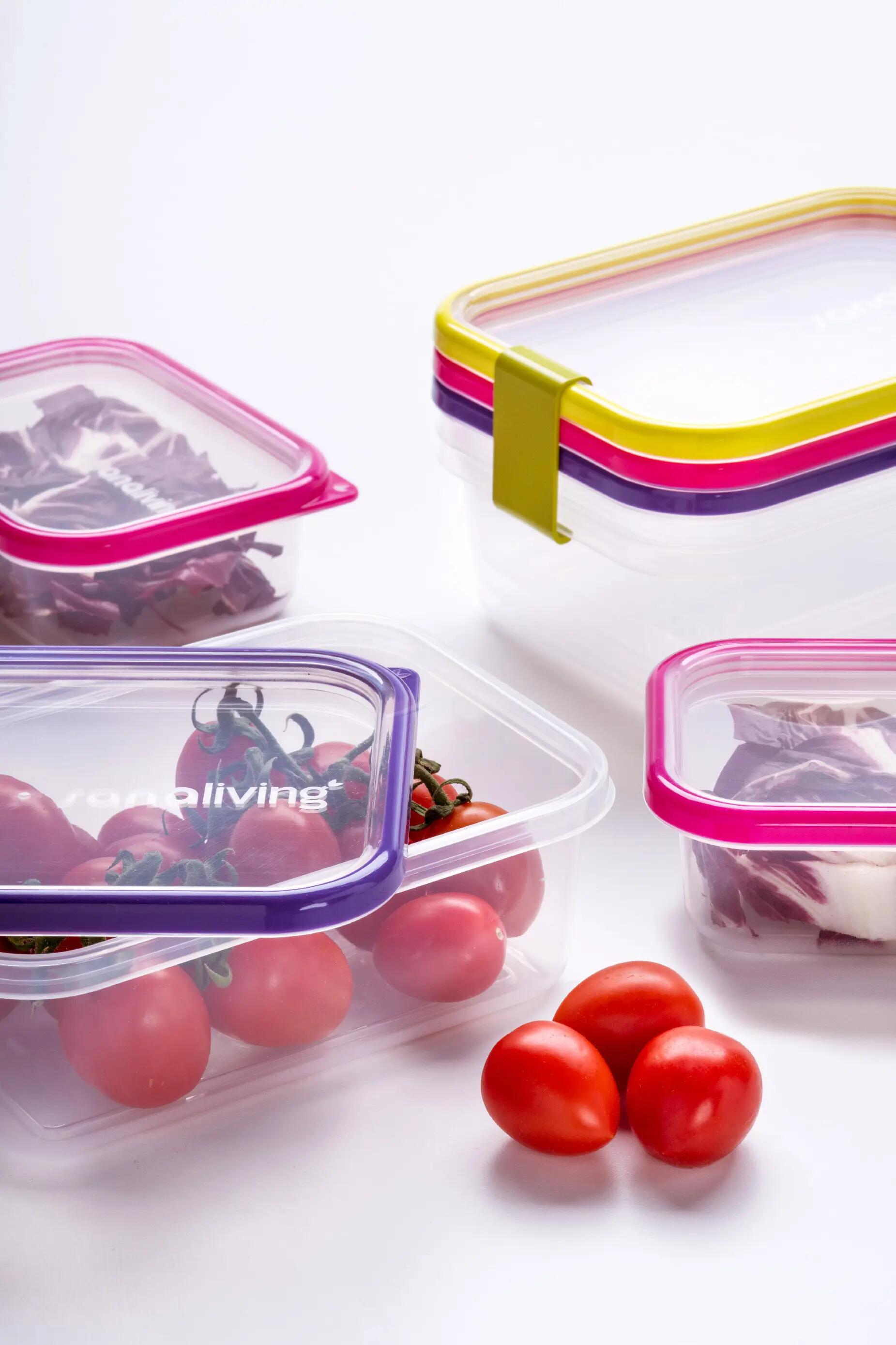 Set plastových dóz, Omada Sanaliving Box Set 3x 19x14x13,5cm/2,1L 2/6