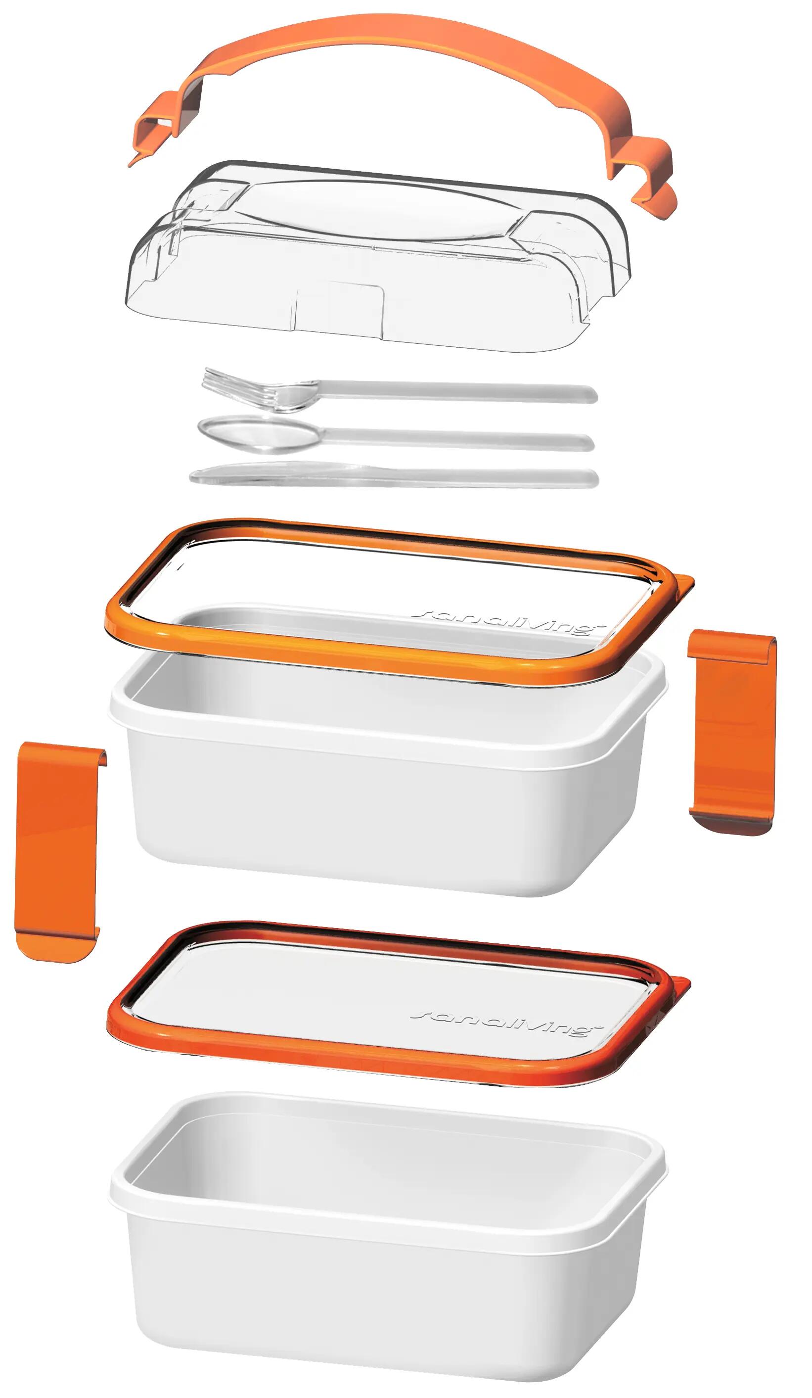 Obědový set Omada Sanaliving Box Set 1+1L Verde Acido 3/7