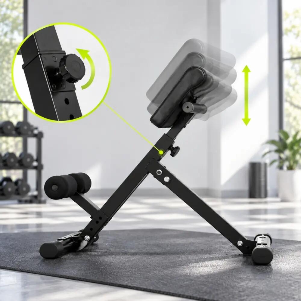 Banco romano hiperextensiones silla romana Max 270 kg Acero 5/7