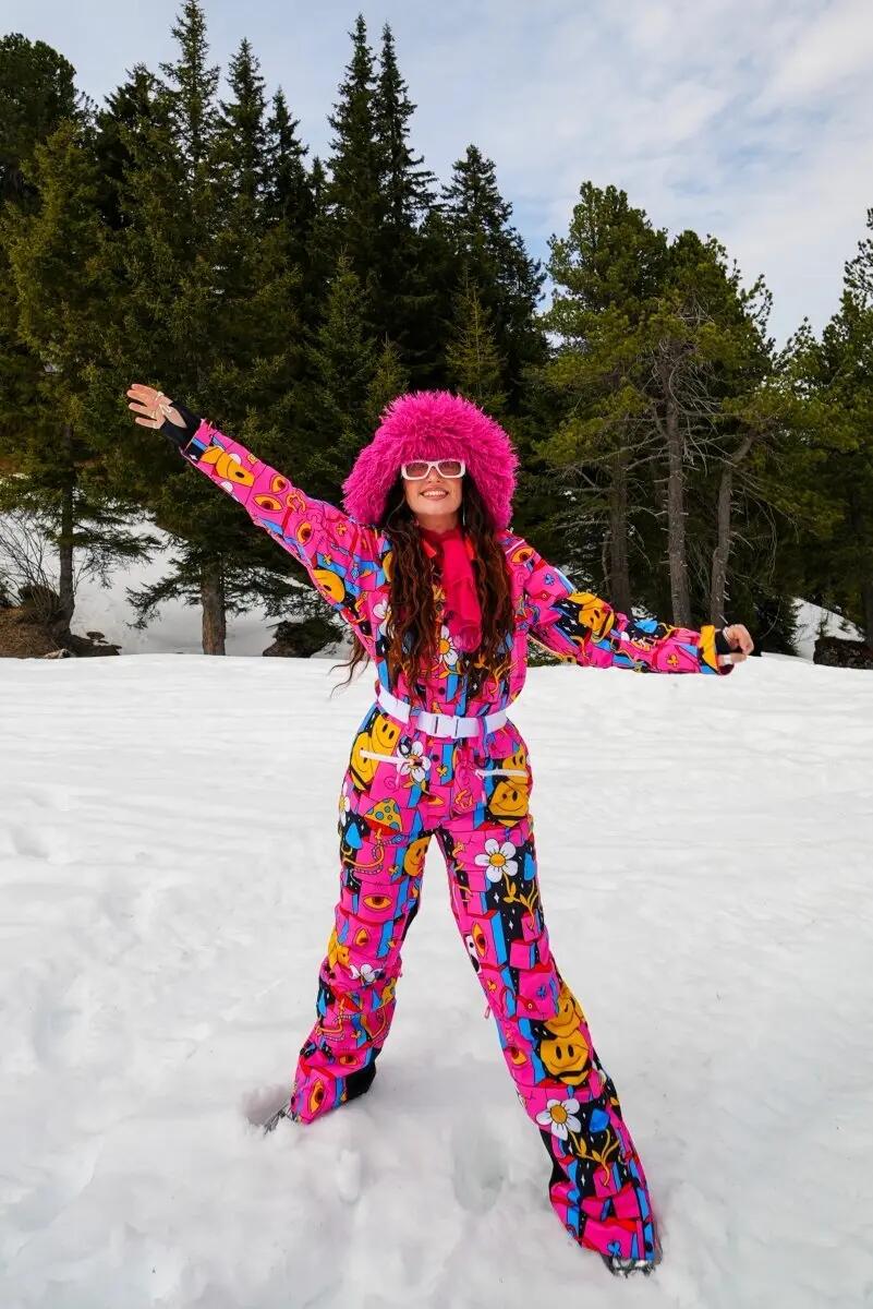 Trippy Hippy – taillierter Skianzug für Damen 2/6