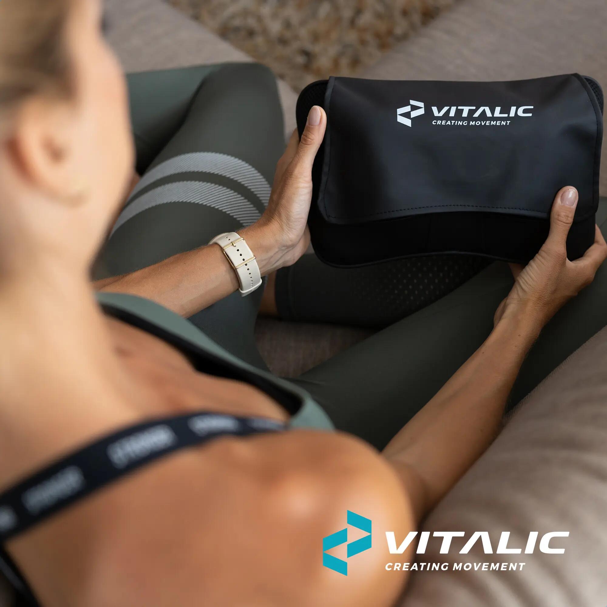 Almohada de masaje Shiatsu Vitalic para el cuello y la espalda dolorida 6/6