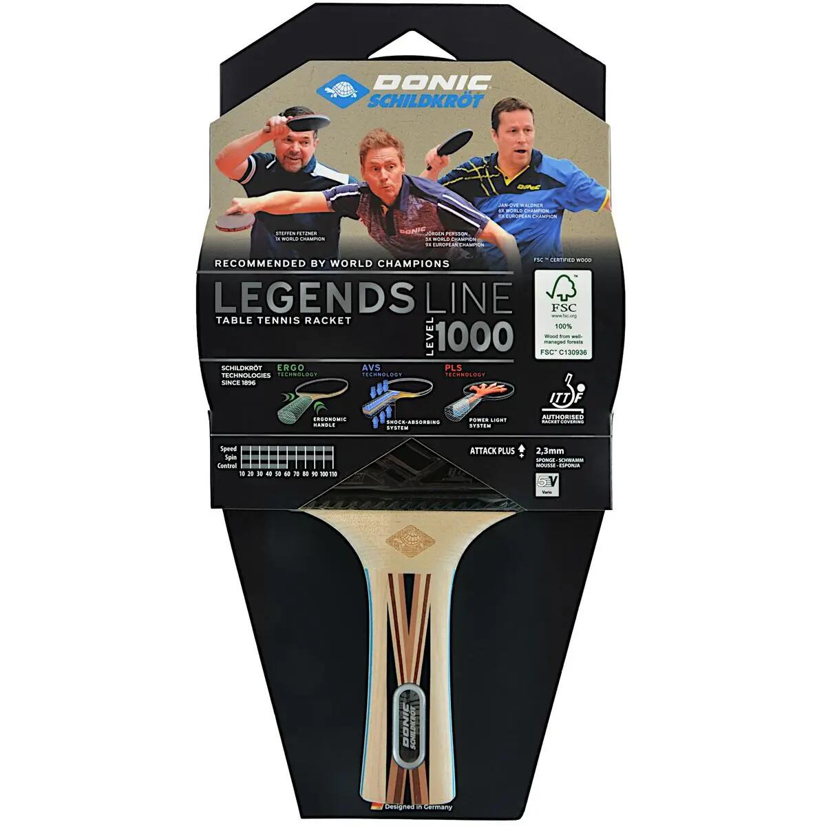 Tischtennisschläger Donic Legends 1000 1/3