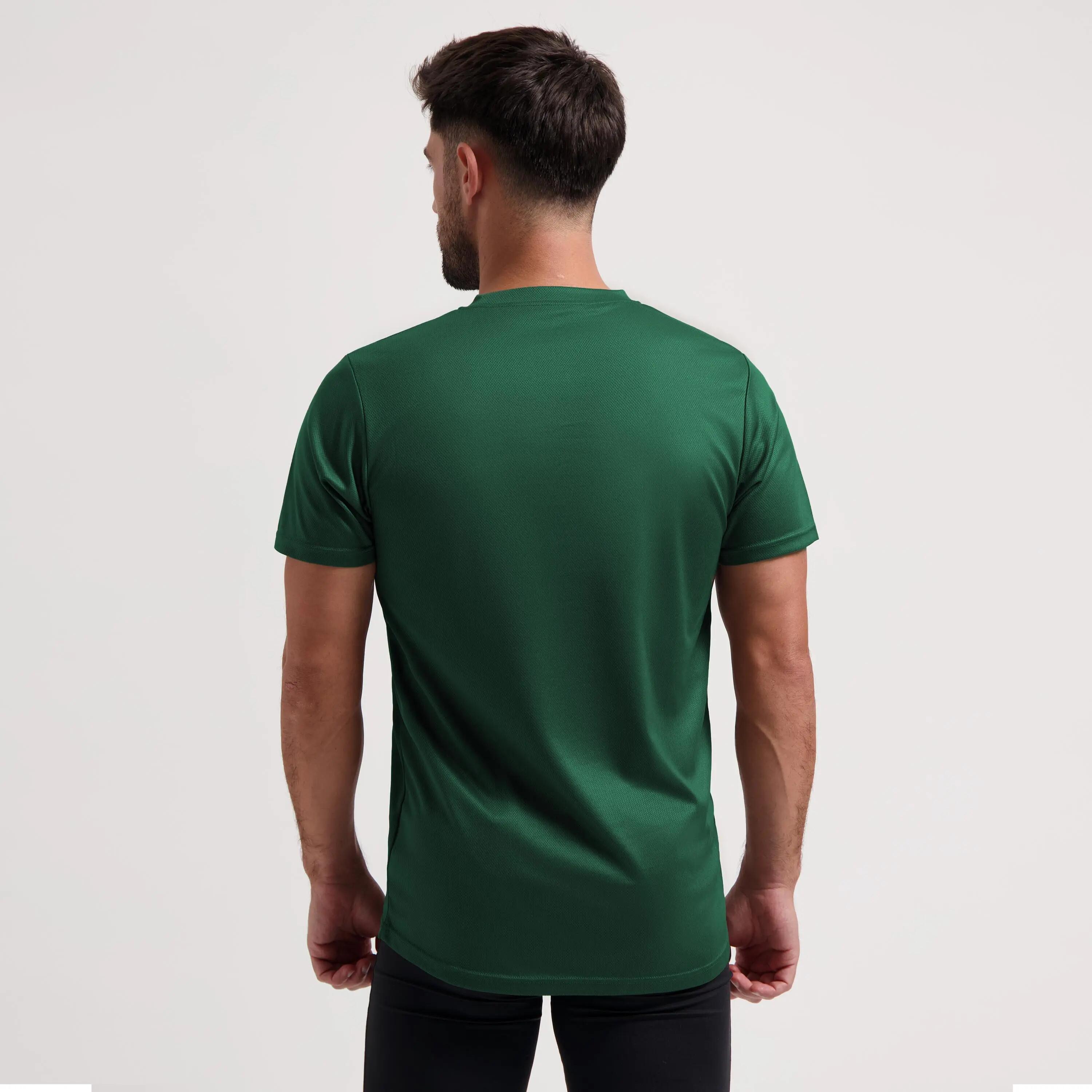 Herren Lauf T-Shirt Kurzarm 2er-Pack – Schwarz & Dunkelgrün 6/8