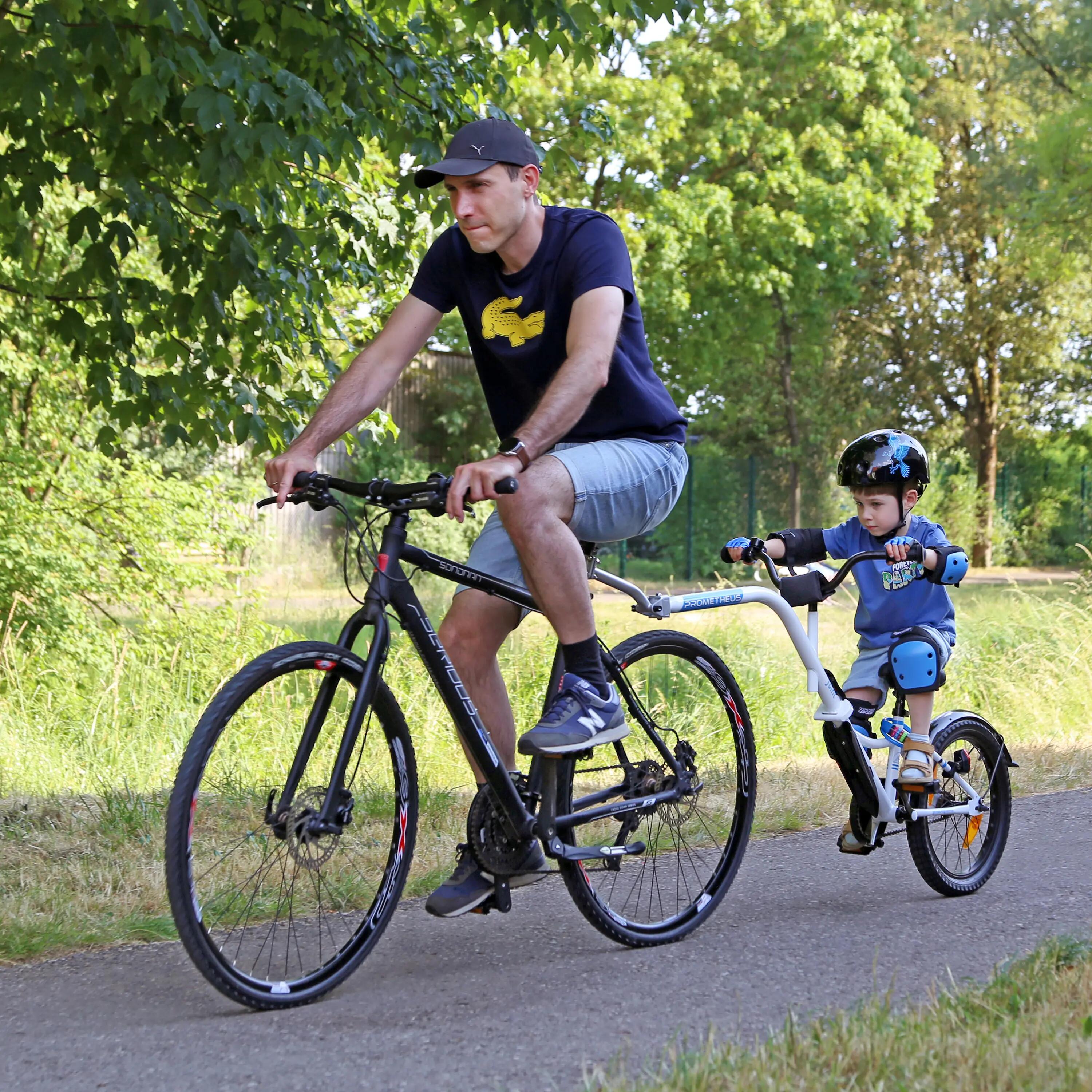 Aanhangfiets voor kinderen 18" vanaf 5 jaar, stalen zadelpen tot 31,8 mm 2/10