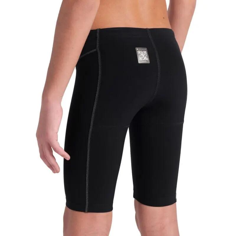 Arena Powerskin Jongens Impulso Jammers - Zwart / Blauwgroen - Maat 26 2/9