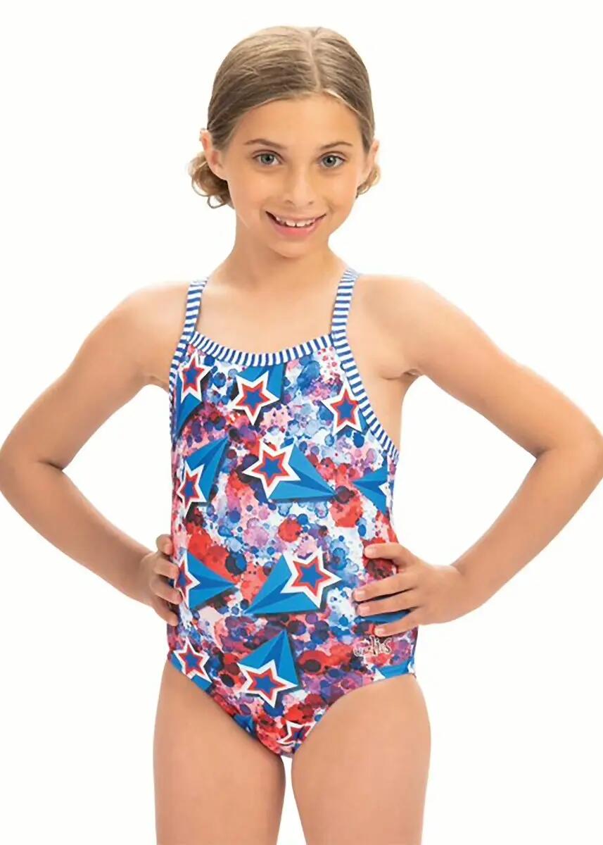 Maiô Dolfin Uglies Girl's Liberty Print - Tamanho 14Y 5/6
