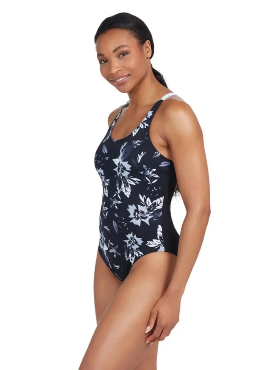 Zoggs Maillot de bain dos nageur femme - Imprimé Juliette 5/6