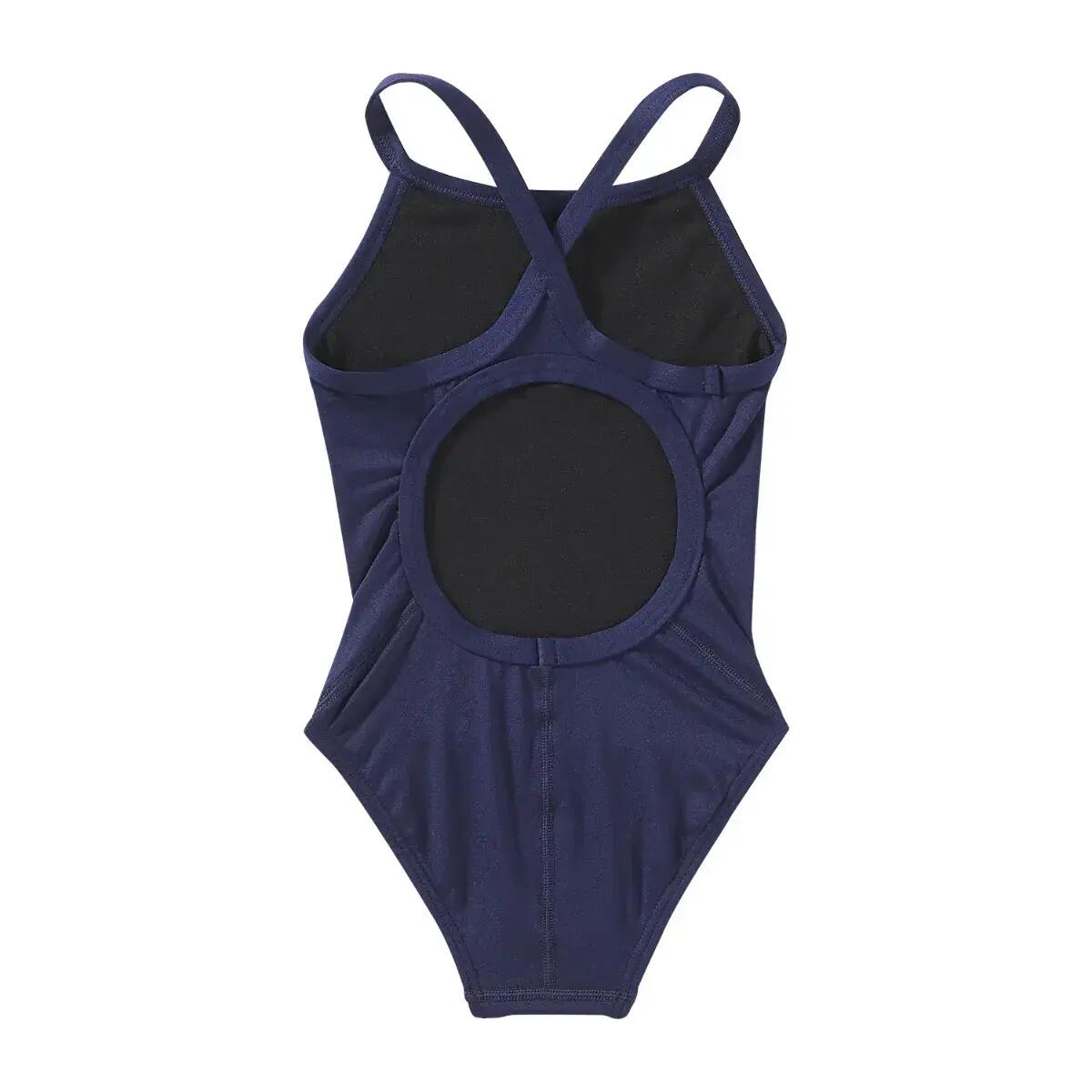 TYR Maiô DiamondFit Durafast Elite Solid - Azul Marinho 2/6