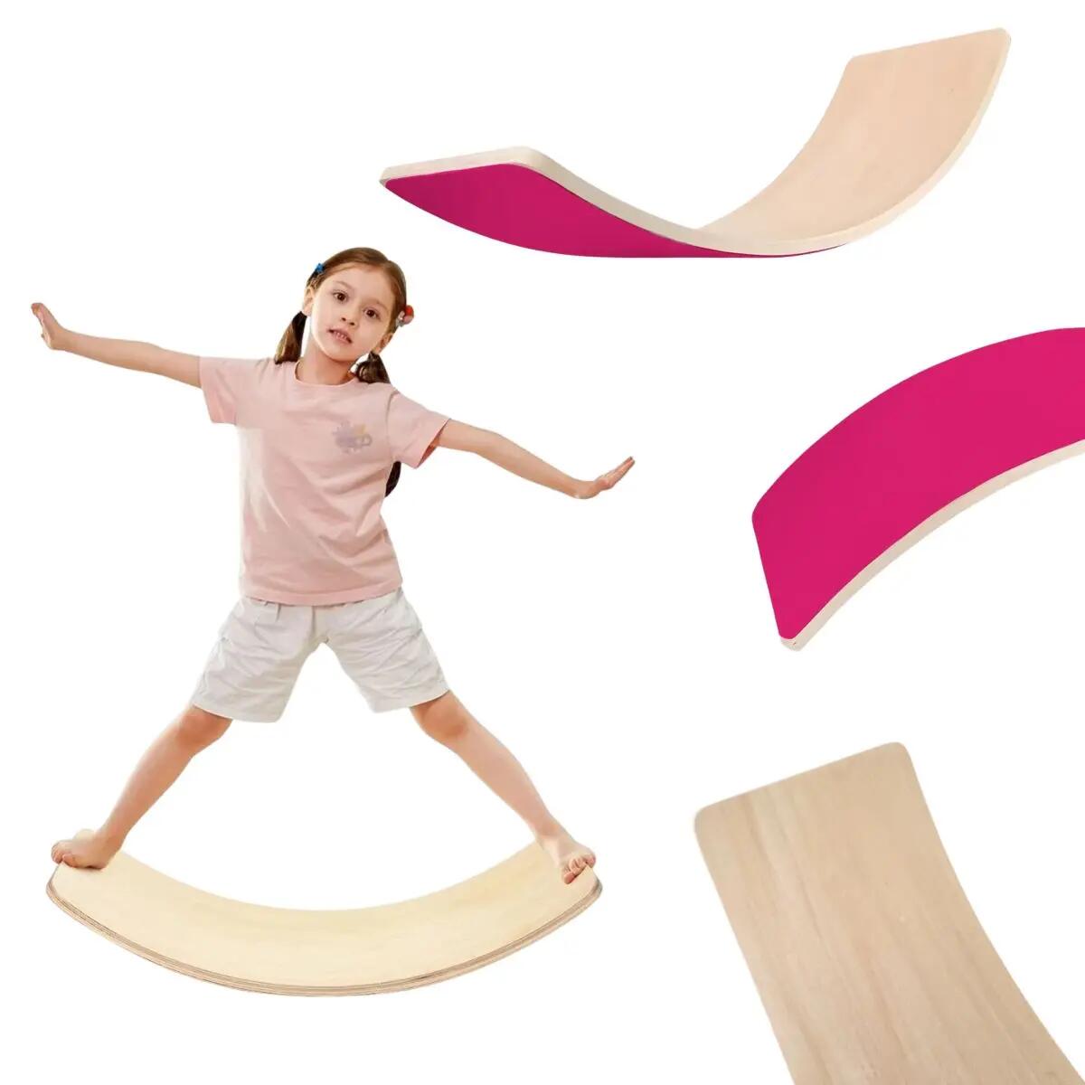 Placă de echilibru Lama XL – Placă din lemn pentru copii - Imagine 1