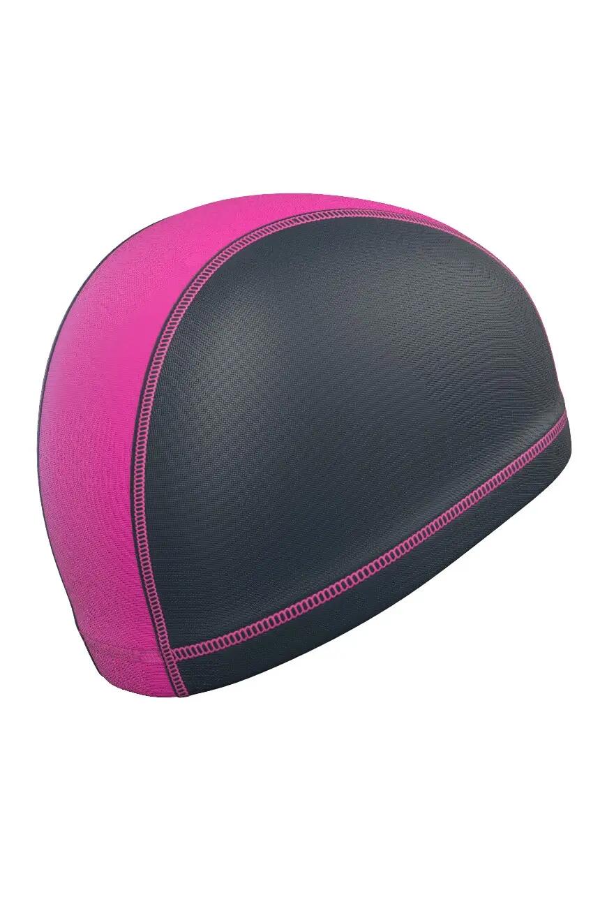 Touca de Natação Mad Wave elastano Duotone - Preta/Rosa 2/5