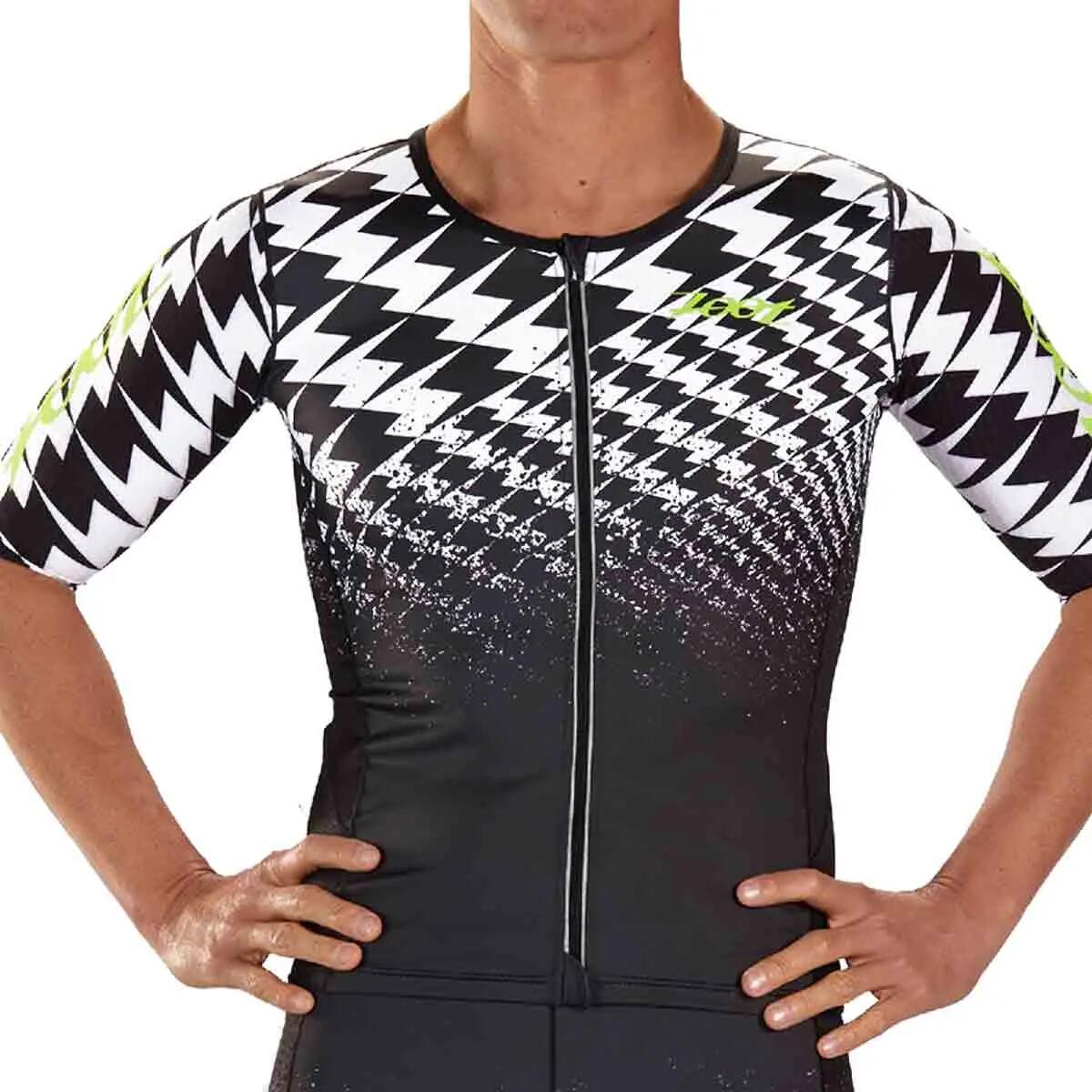 Maillot Triatlon Manga corta Hombre ZOOT ULTA AERO Negro Estampado 1/7